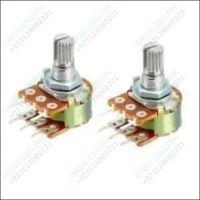 100k Dual Stereo Volume Type Variable Resistor Potentiometer in Pakistan