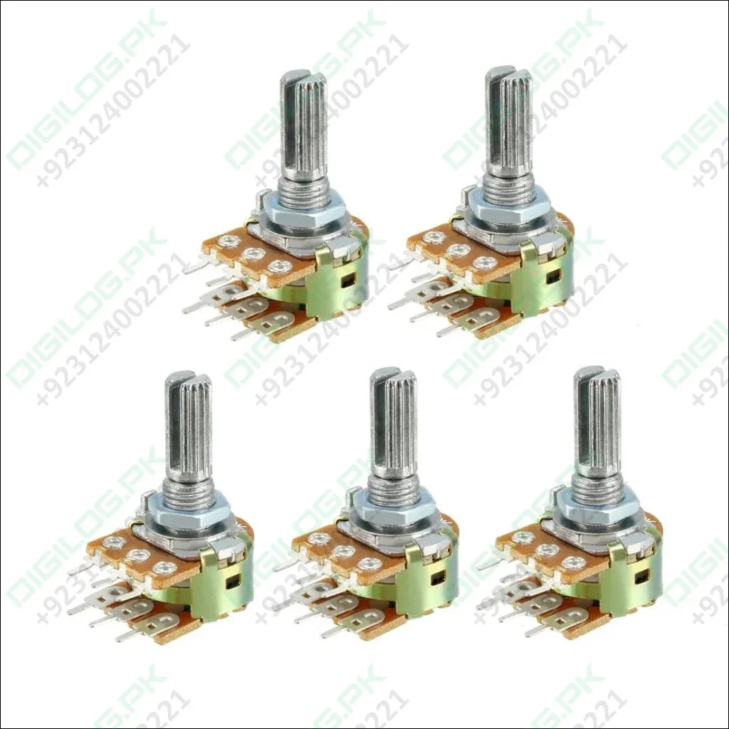 100k Dual Stereo Volume Type Variable Resistor Potentiometer in Pakistan