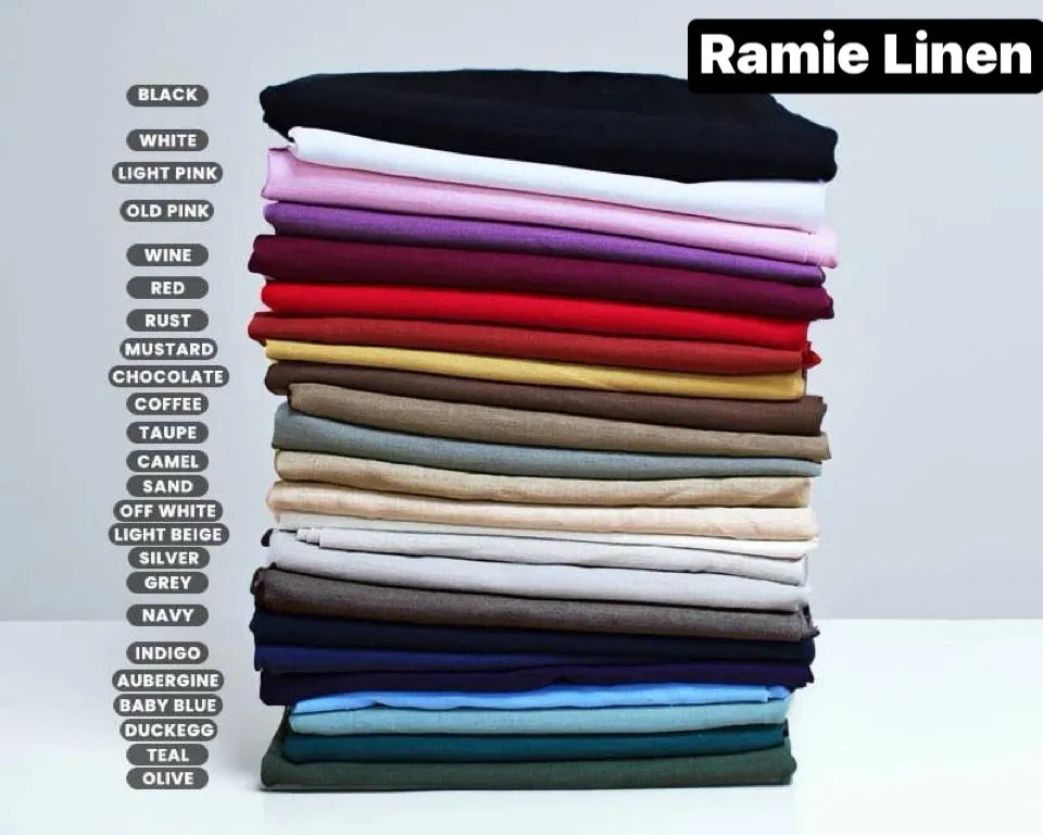 1.31M DUCK EGG REMNANT RAMIE LINEN FABRIC