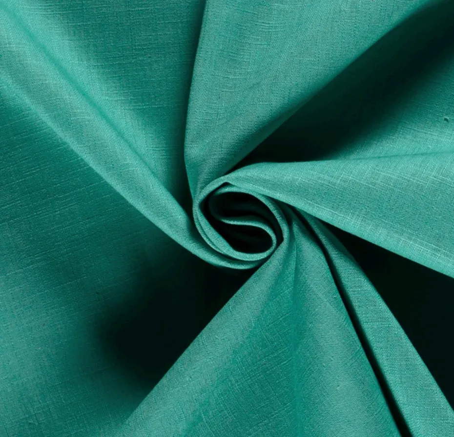 1.31M DUCK EGG REMNANT RAMIE LINEN FABRIC