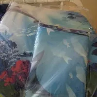 1/3/4 Pcs Sea Style Dolphin Waterproof Shower Curtain Set Toilet Cover Mat Bathroom Non-Slip Mat Pedestal Rug Kit