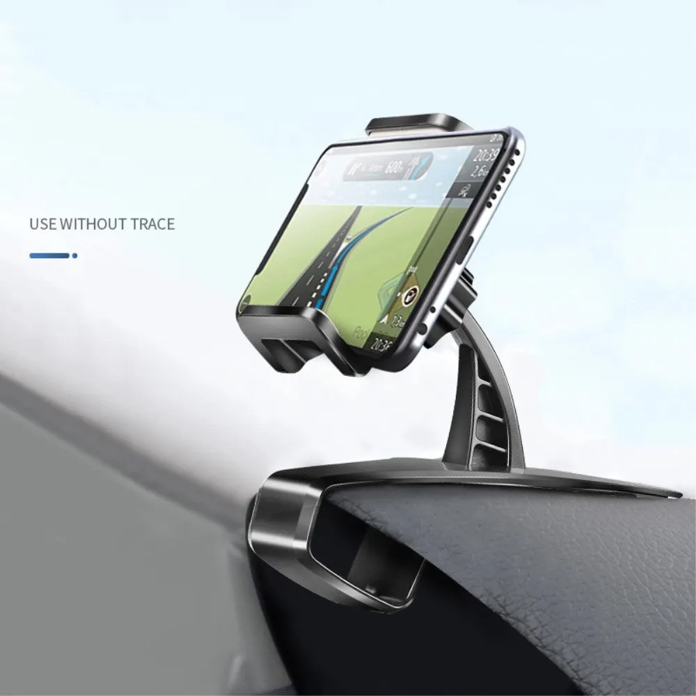 3 in 1 Car GPS Smartphone Holder: Dashboard / Visor Clamp   AC Grid Clip for DEXP Ixion P245 Arctic - Black