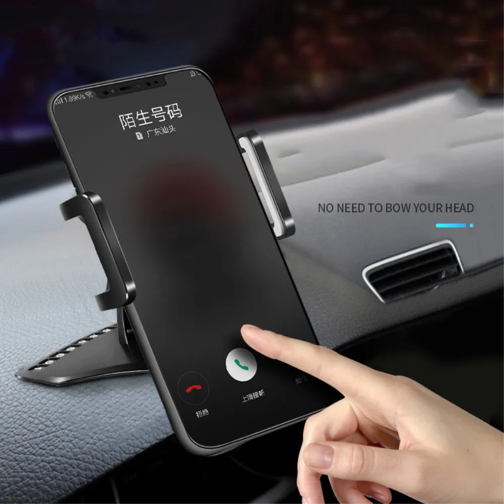 3 in 1 Car GPS Smartphone Holder: Dashboard / Visor Clamp   AC Grid Clip for DEXP Ixion P245 Arctic - Black
