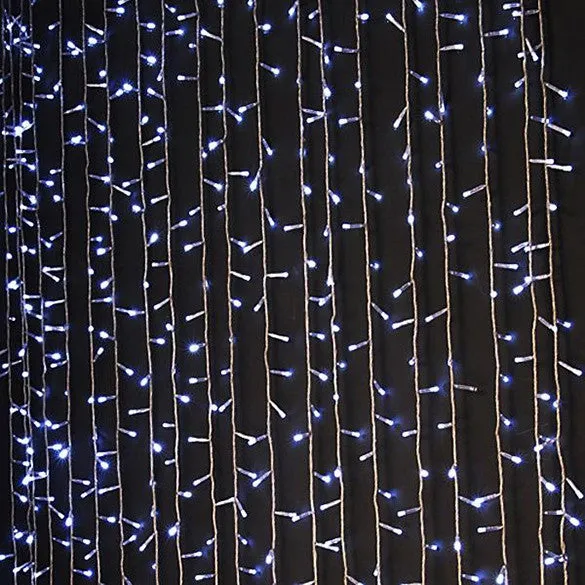 3Mx3M 400LED Outdoor Christmas Xmas String Fairy Wedding Curtain Light With Tail Plug EU/220V White