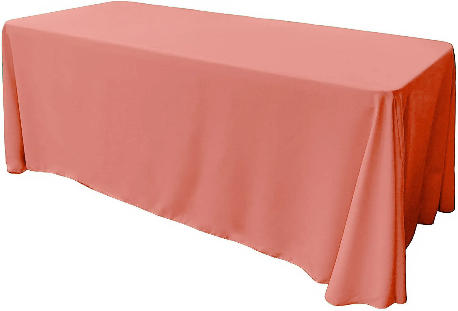 86" X 108" Rectangular Seamless Polyester Poplin Tablecloth, for Party/Wedding Tablecloth