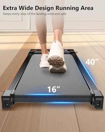 AlRHOT Walking Pad with Incline, 15° Incline Under Desk Treadmill with Remote Control, 2.5HP Walking Pad Treadmill with LED Display for Walking & Climbing at Home or Office，265LB Capacity
