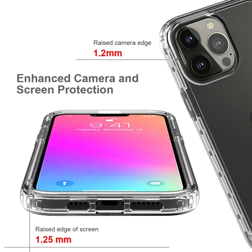 Anymob iPhone Black Transparent Gradient Bumper Phone Case Silicone Shockproof Cover