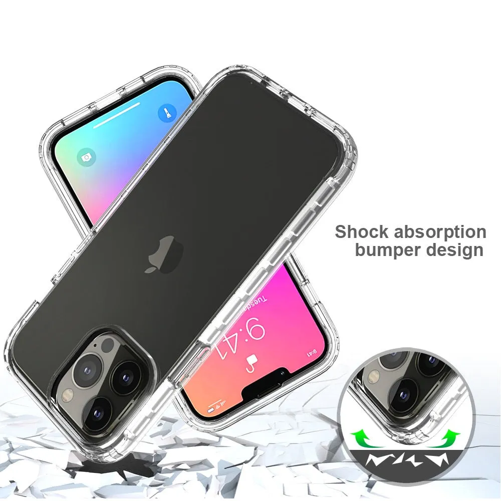 Anymob iPhone Black Transparent Gradient Bumper Phone Case Silicone Shockproof Cover