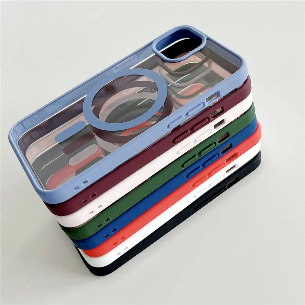Anymob iPhone Blue Magnetic Pattern Case Soft Phone Cover