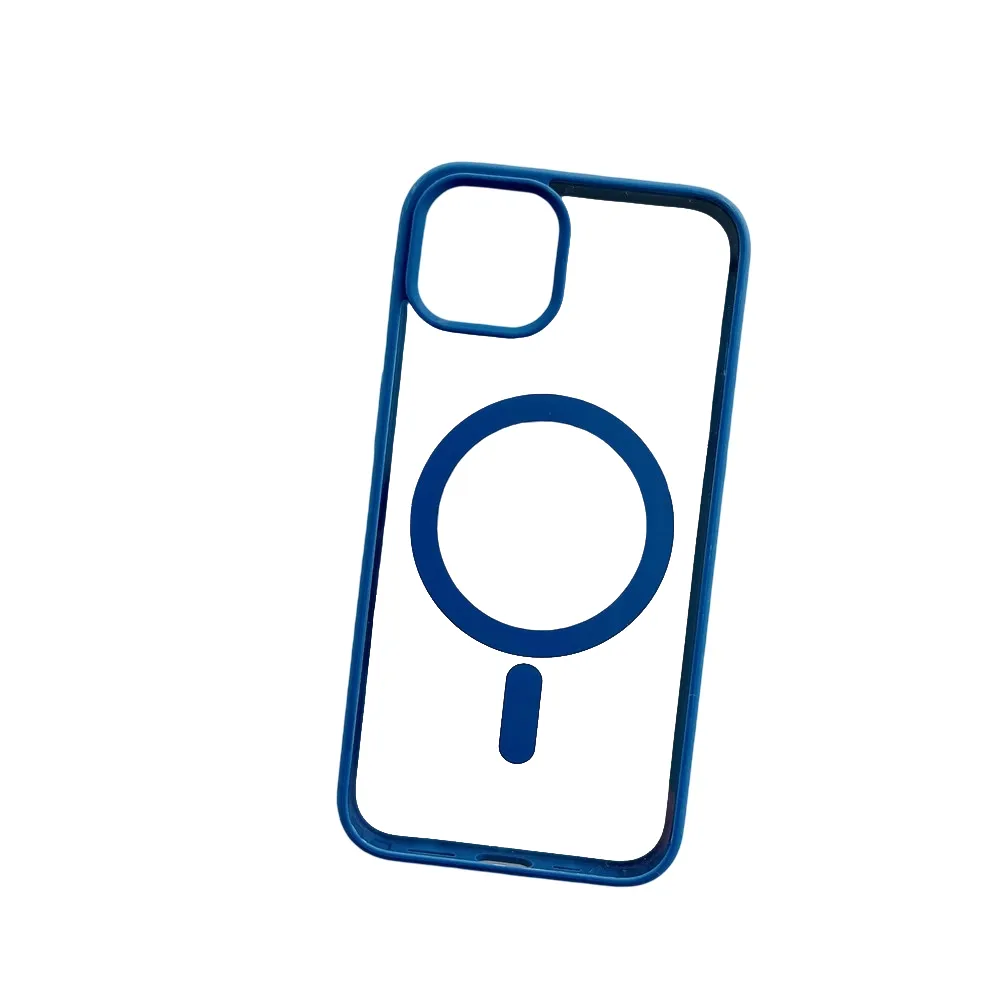 Anymob iPhone Blue Magnetic Pattern Case Soft Phone Cover