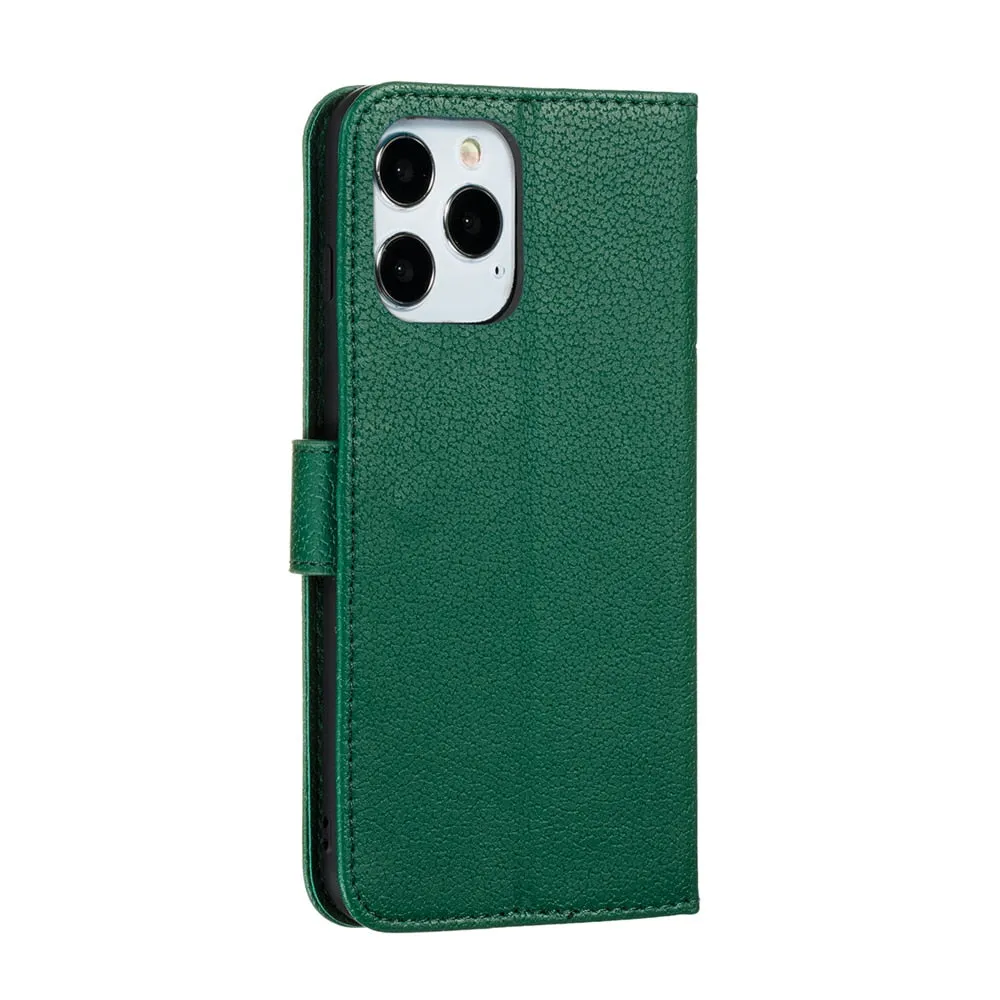 Anymob iPhone Case Black Bird Feather Leather Flip Cell Wallet Cover
