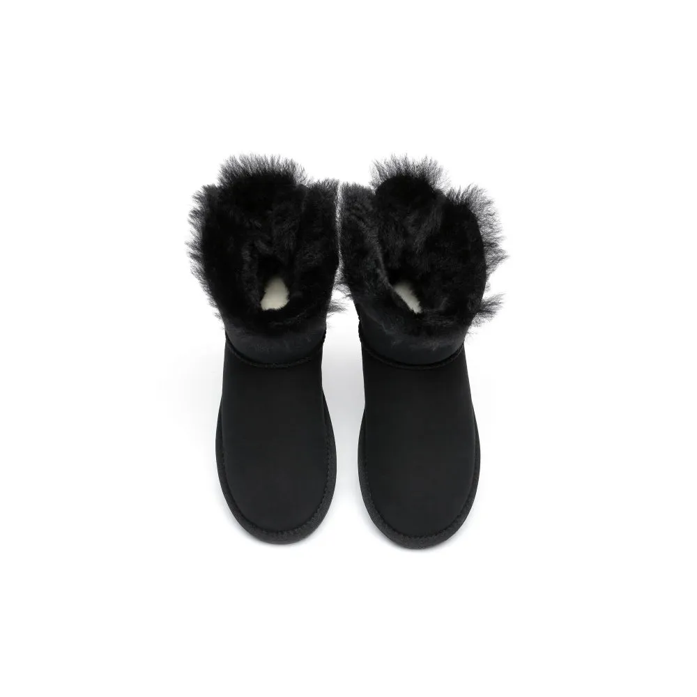 Australian Shepherd® Women Mini Ugg Boots with Single Back Bow #AS3011