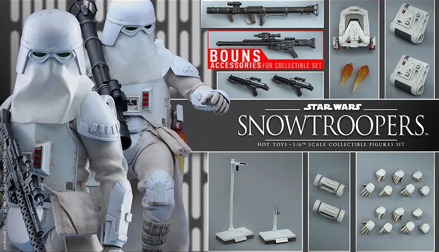 **CALL STORE FOR INQUIRIES** HOT TOYS VGM025 STAR WARS BATTLEFRONT SNOWTROOPERS SET 1/6TH SCALE FIGURE