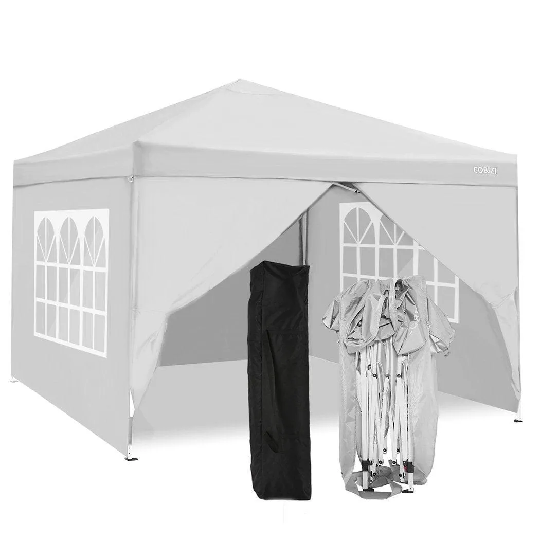 COBIZI Pop Up Canopy Sidewall Instant Canopy Wall 10'X10' with Zipper