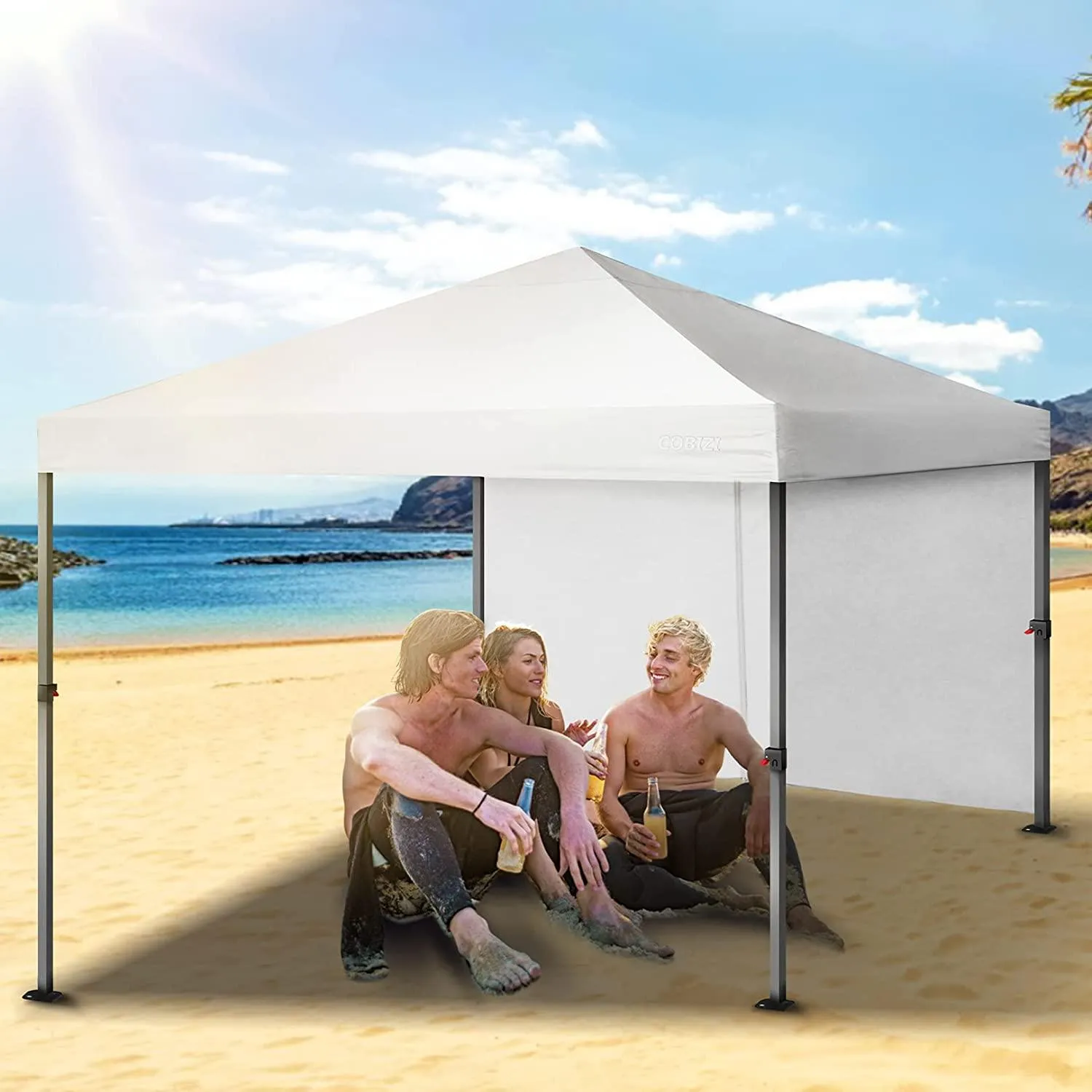 COBIZI Pop Up Canopy Sidewall Instant Canopy Wall 10'X10' with Zipper