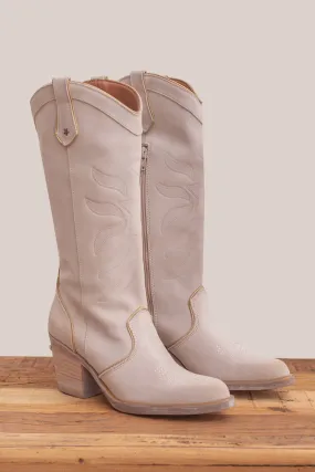 Cowboy Boot - Arctic White