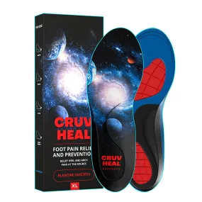 Cruvheal 2023 Plantar Fasciitis Arch Support Insoles | Deep Heel Cup