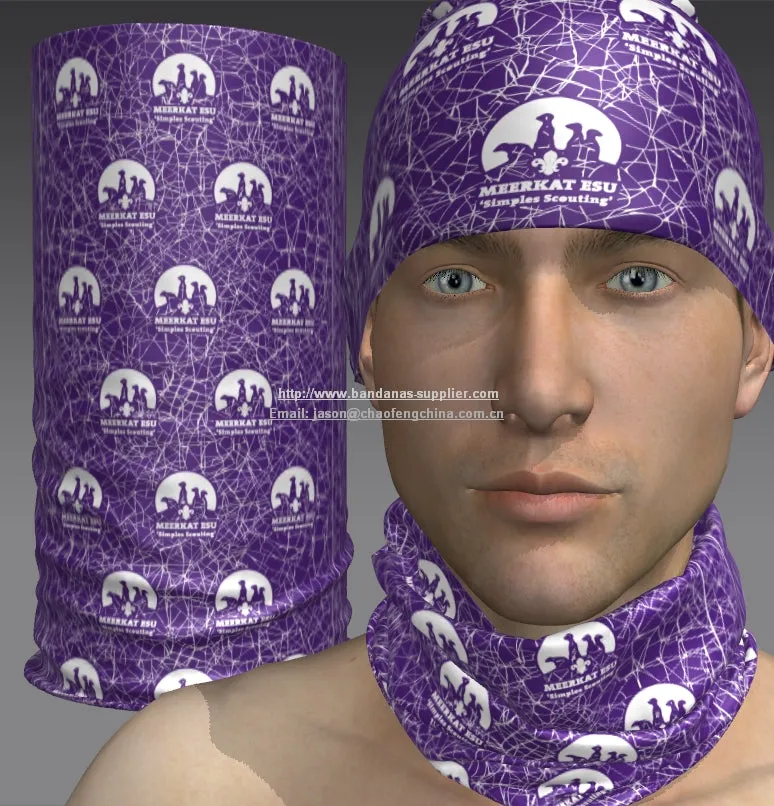Customize tubular face shield neck gaiters with your logo low MOQ #22213-103