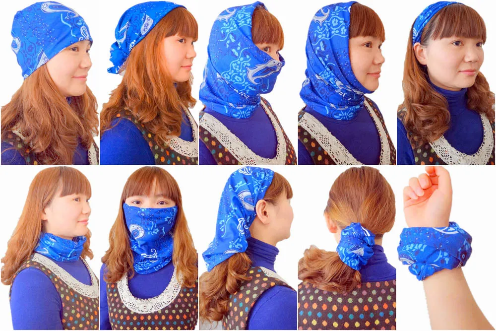 Customize tubular face shield neck gaiters with your logo low MOQ #22213-10