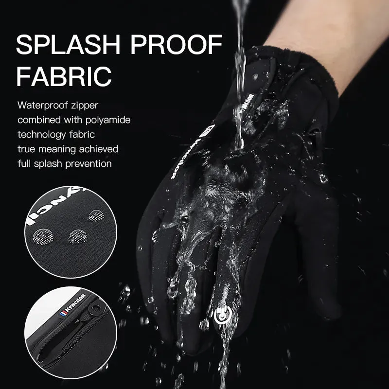 Cycling Gloves Touchscreen Full Finger Winter Gloves Waterproof Guantes Motociclista Bike Skiing Motorcycle Riding