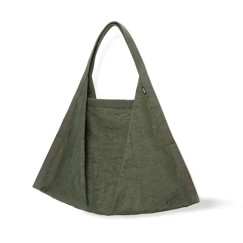 Designer Tote Bag Vintage Nylon Handbags Large Capacity Waterproof High Quality Shoulder Bag Retro Green 2022 Autumn New