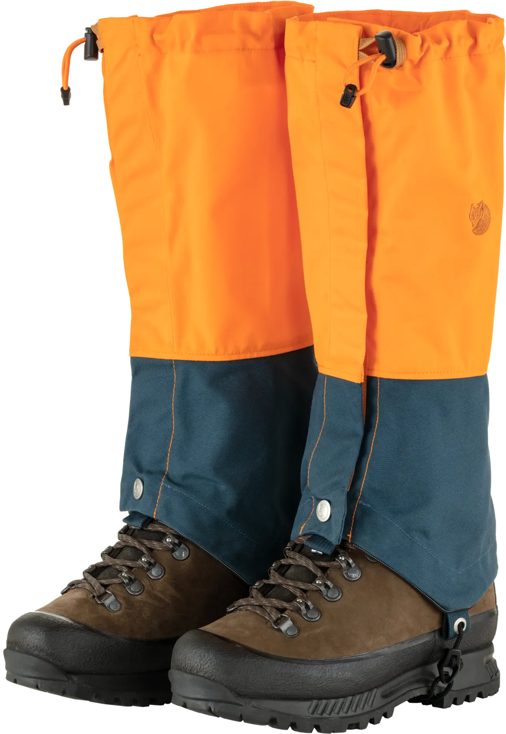 Fjällräven Singi X-Gaiters Field Orange-Mountain Blue | Buy Fjällräven Singi X-Gaiters Field Orange-Mountain Blue here | Outnorth
