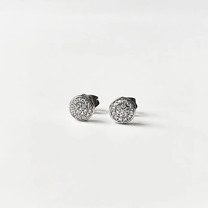 'Full Moon' Iced Out Studs