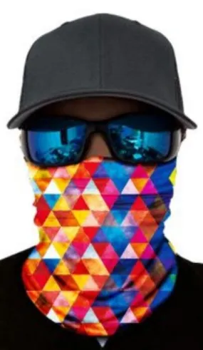 G193 Colorful Triangles Gaiter Mask