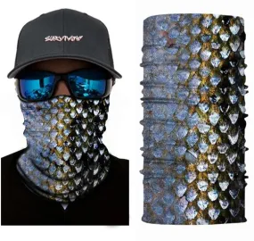 G37 Gray/Yellow Scale Design Gaiter Mask
