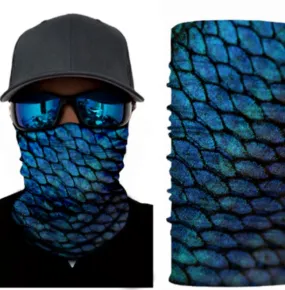 G53 Blue Scale Design Gaiter Mask