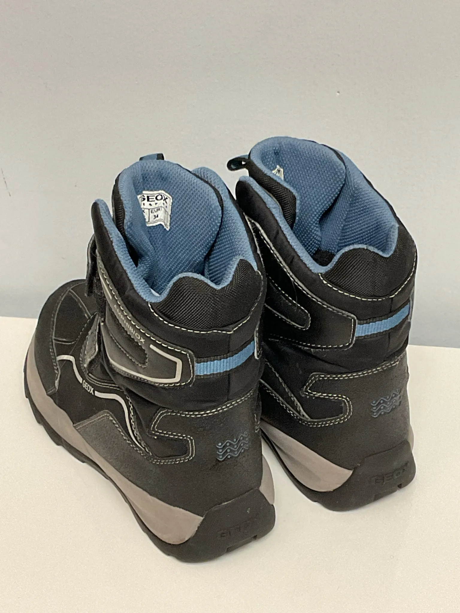 Geox Child Shoe Size 3 Blue & Black Boots