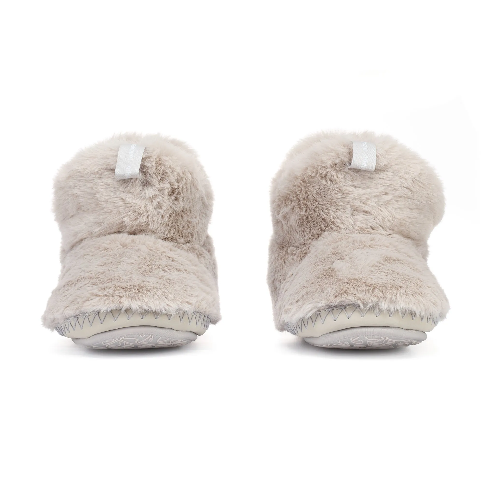 Harriet - 100% Recycled High Density Faux Fur Slipper Boot - Trace Grey