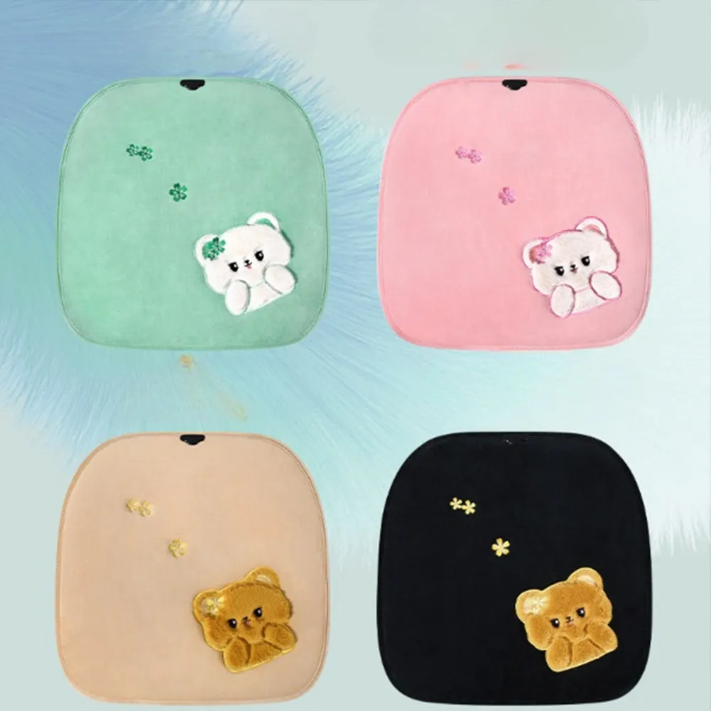 Heated Seat Cushion Pad Comfortable Seat Protector Cartoon Plush