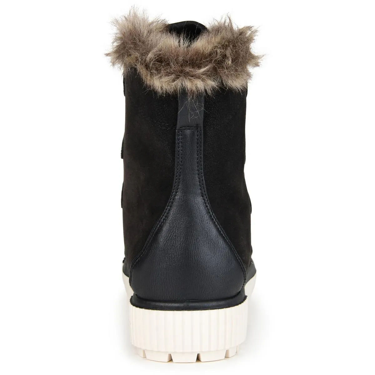 Journee Collection Womens GLACIER Faux Leather Leopard Print Shearling Boots