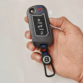 Keyzone ABS key cover for Thar, Thar Roxx, Bolero, Scorpio, XUV700, XUV400, XUV3x0, XUV300, TUV300, Marazzo flip key (ABS09)