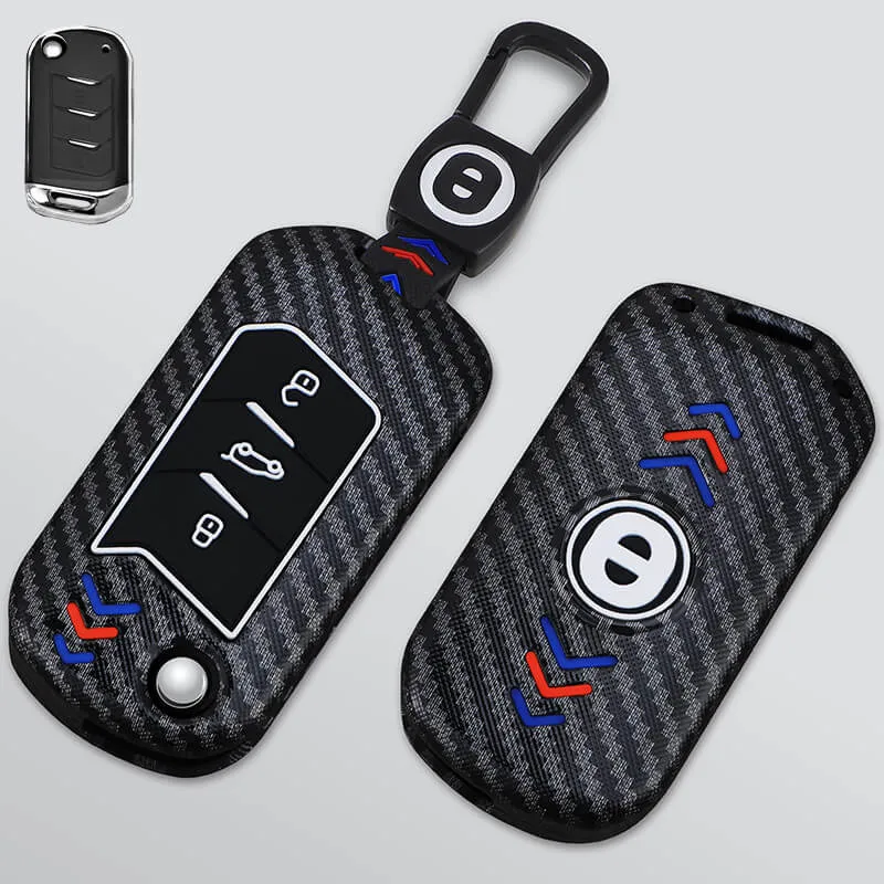 Keyzone ABS key cover for Thar, Thar Roxx, Bolero, Scorpio, XUV700, XUV400, XUV3x0, XUV300, TUV300, Marazzo flip key (ABS09)