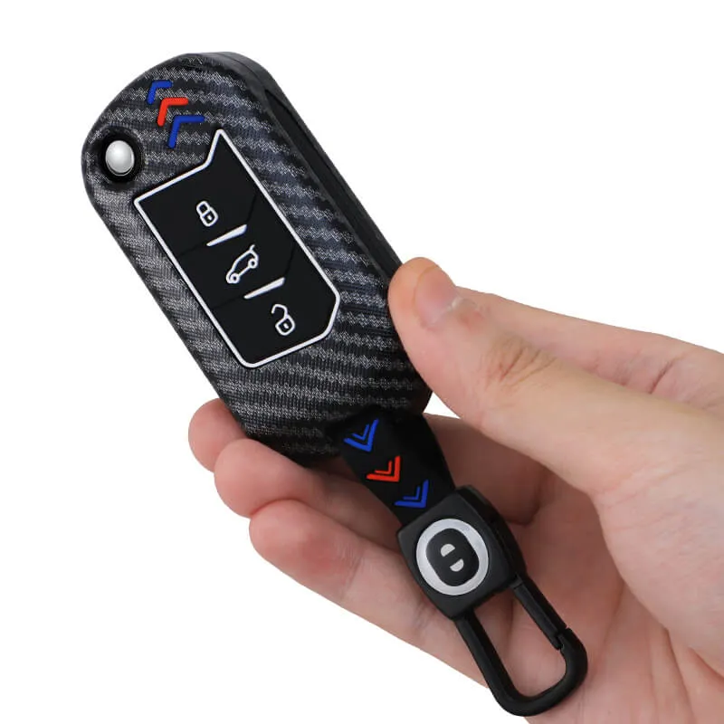 Keyzone ABS key cover for Thar, Thar Roxx, Bolero, Scorpio, XUV700, XUV400, XUV3x0, XUV300, TUV300, Marazzo flip key (ABS09)