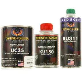 Kosmic Kolor Polyurethane Enamel Low VOC Clearcoat Kit, 1 Quart House of Kolor