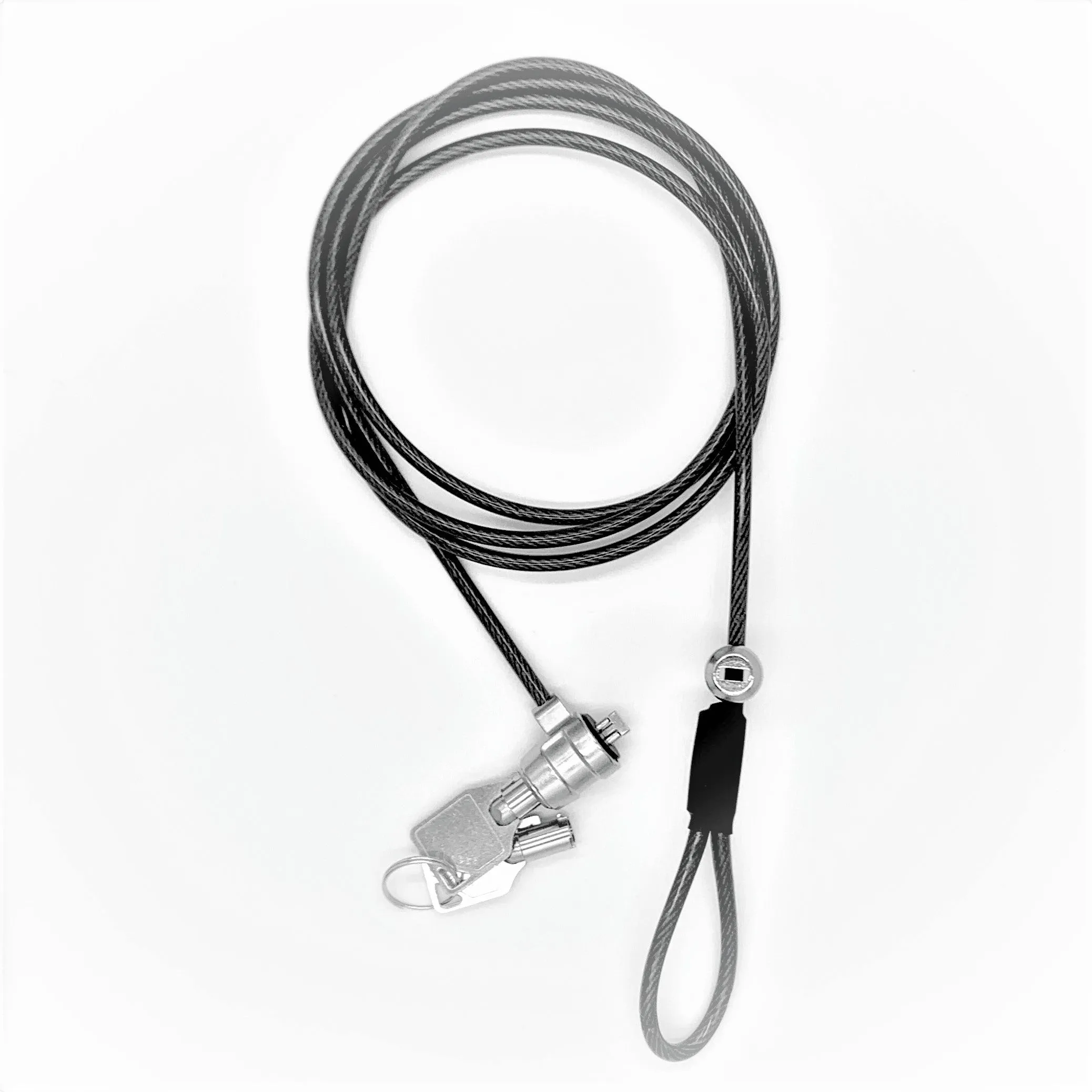 KUHVUR ASP321-SA Laptop Computer Cable Lock | 2M Steel Cable | Keyed | Serialized code on lock & keys | Built-in Security Lock Slot | Standard lock slot (3x7mm) 筆記簿電腦鎖 - 匙鎖