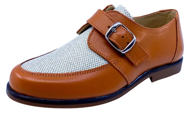 Maria Catalan Boy's & Girl's Cuero Tan Dress Shoe