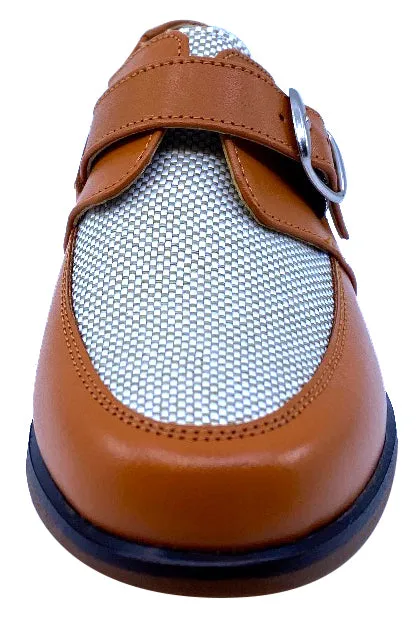 Maria Catalan Boy's & Girl's Cuero Tan Dress Shoe