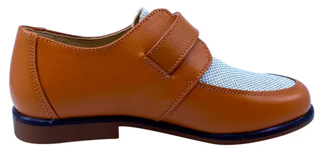 Maria Catalan Boy's & Girl's Cuero Tan Dress Shoe