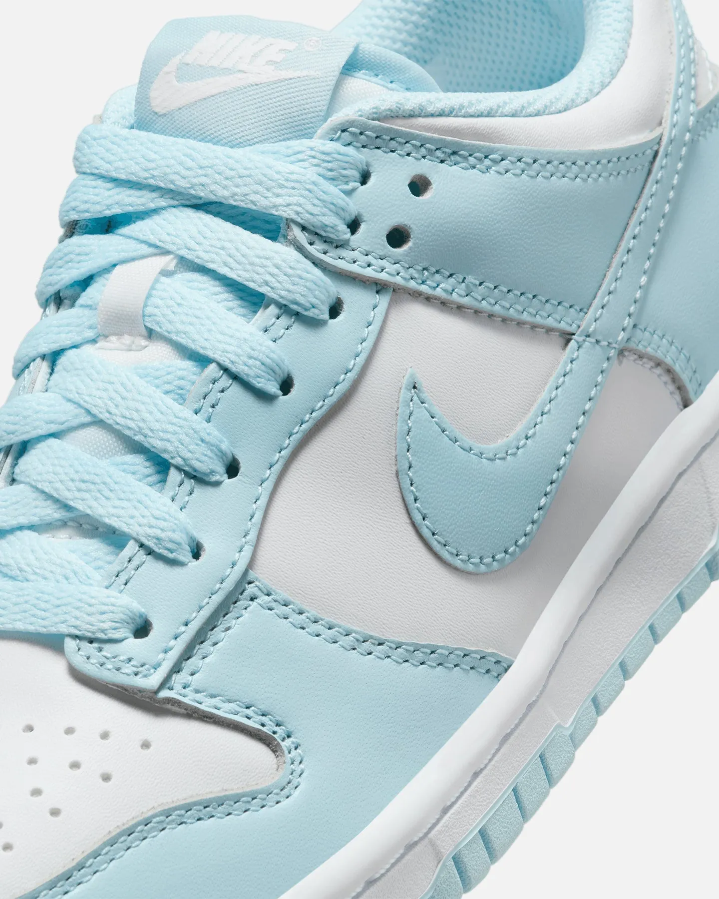 Nike Kids' Dunk Low (GS) White/Glacier Blue