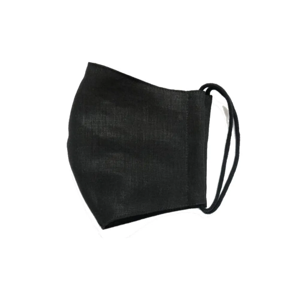 NUNO Fitted Facemask 2-Piece Set: "Omi" (Black, Large)