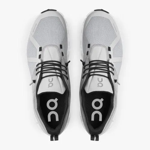 On Cloud Women's Cloud 5 Waterproof Running Shoes- Glacier/White