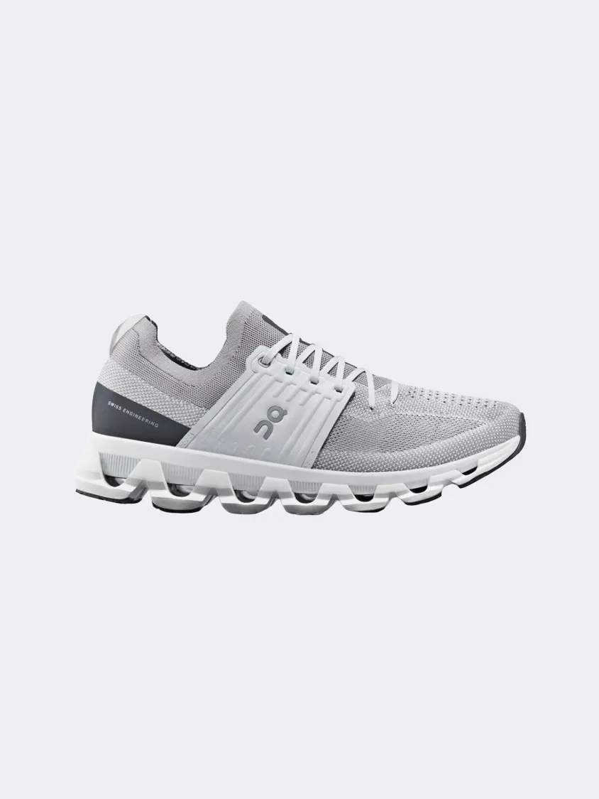 On Cloudswift Men Running Shoes Alloy/Glacier