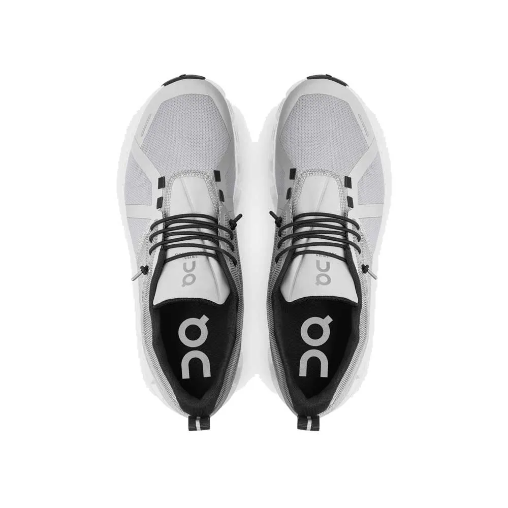 On Women's Cloud 5 Waterproof Shoes - Glacier / White
