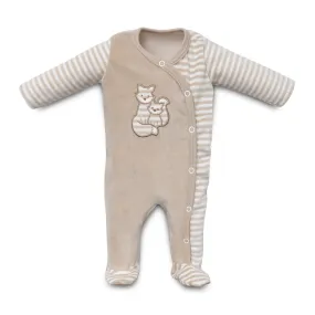 Organic Long-Sleeved Sleep Suit in Fox