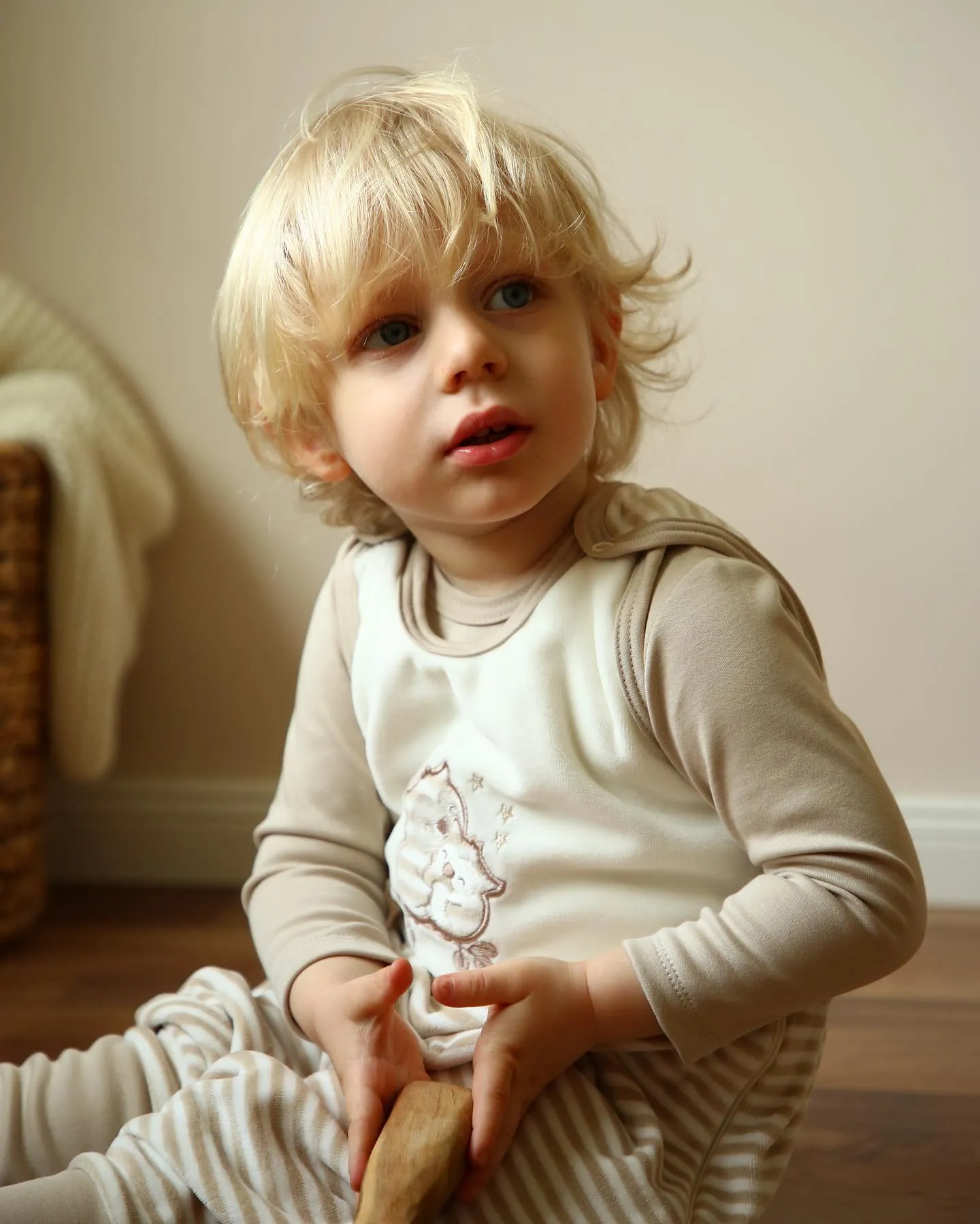 Organic Long-Sleeved Sleep Suit in Fox