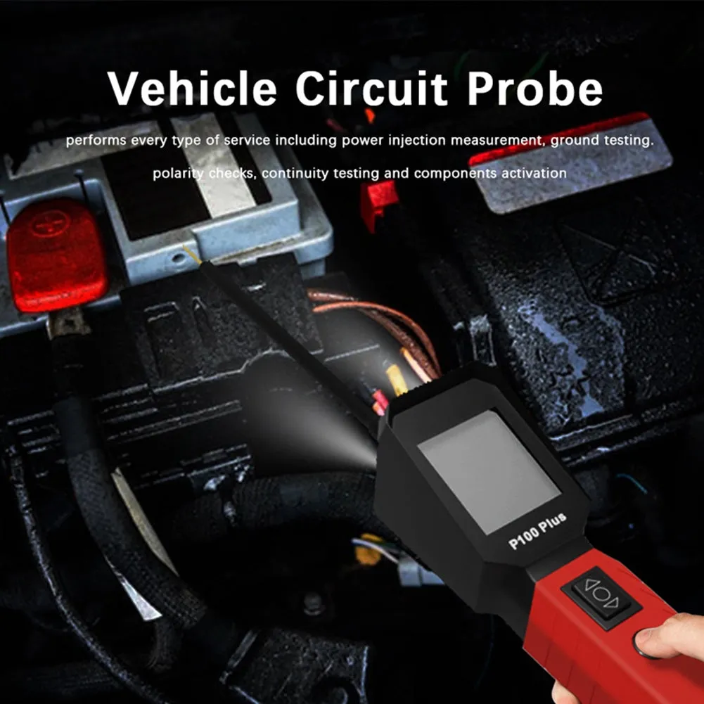 P100 PLUS Automotive Power Circuit Probe Tester 12V 24V Power